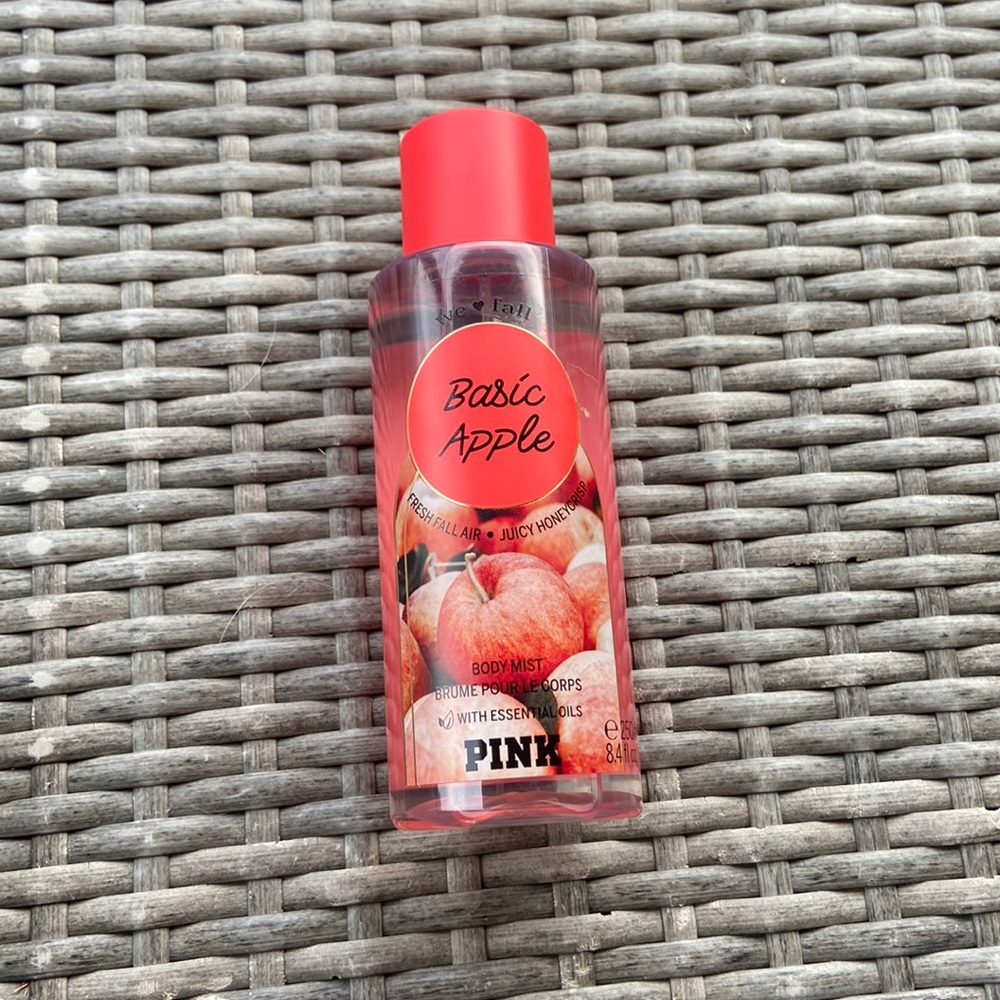 A perfume from pink it’s a body mist basic apple